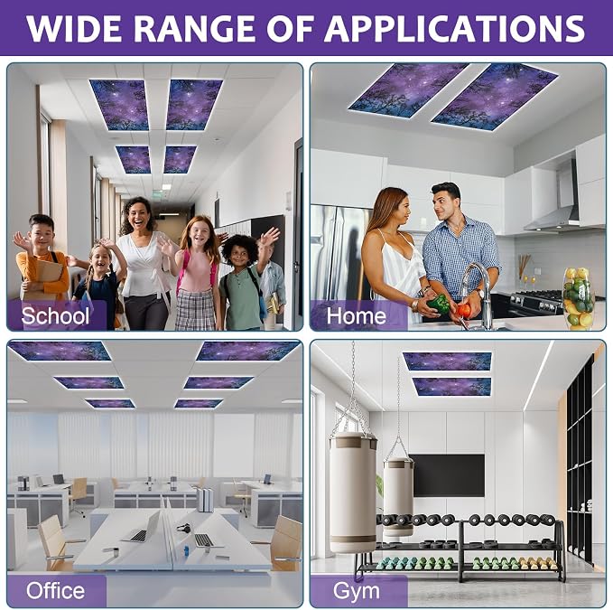 6PCS Fluorescent Light Covers, 4x2 Feet Magnetic Light Cover Fluorescent Lights - Image 5