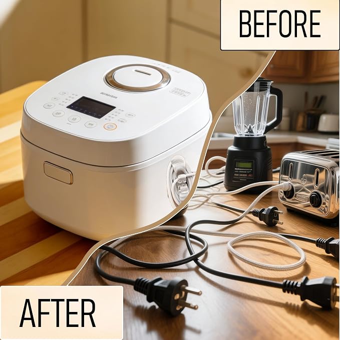 6PCS Clear Stick-On Cord Organizer - Image 5