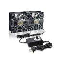 Big Airflow Computer Fan 2 * 120 mm x 25 mm 162CFM Small Brushless Axial by Unknown