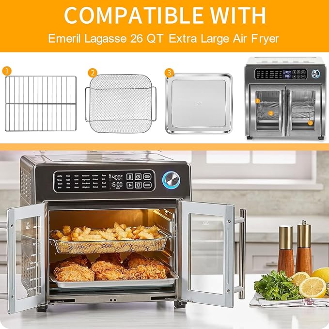 GCQ 3 Pieces Set Air Fryer Accessories - Image 3