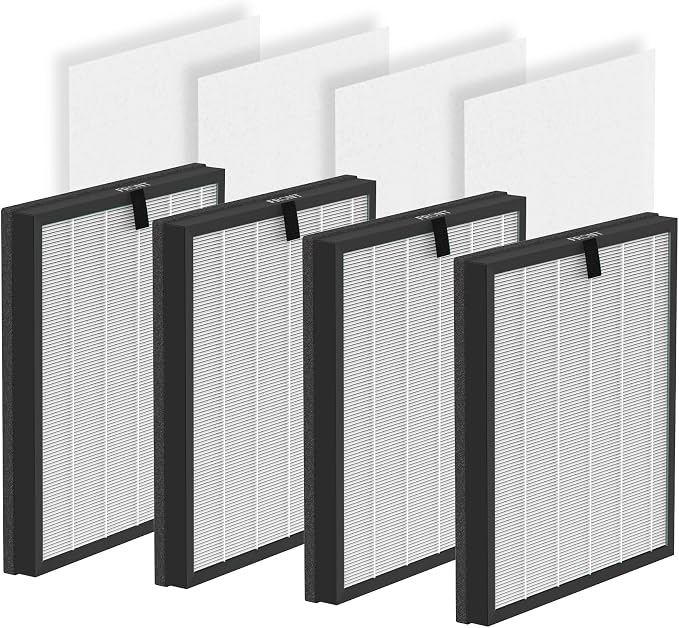 4 Pack HY4866 True HEPA Filters Replacement by AirFilter