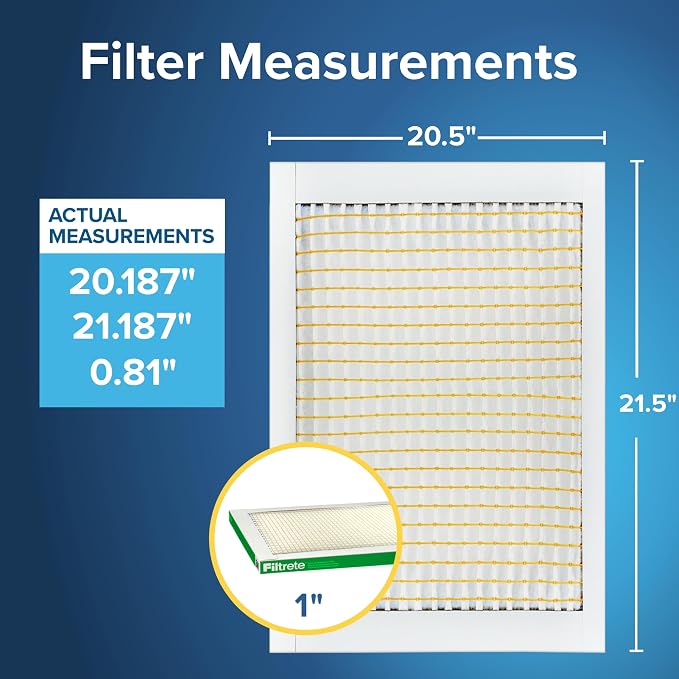 Filtrete 20.5x21.5x1 AC Furnace Air Filter, MERV 8, MPR 700, Tough on Pollen - Image 2