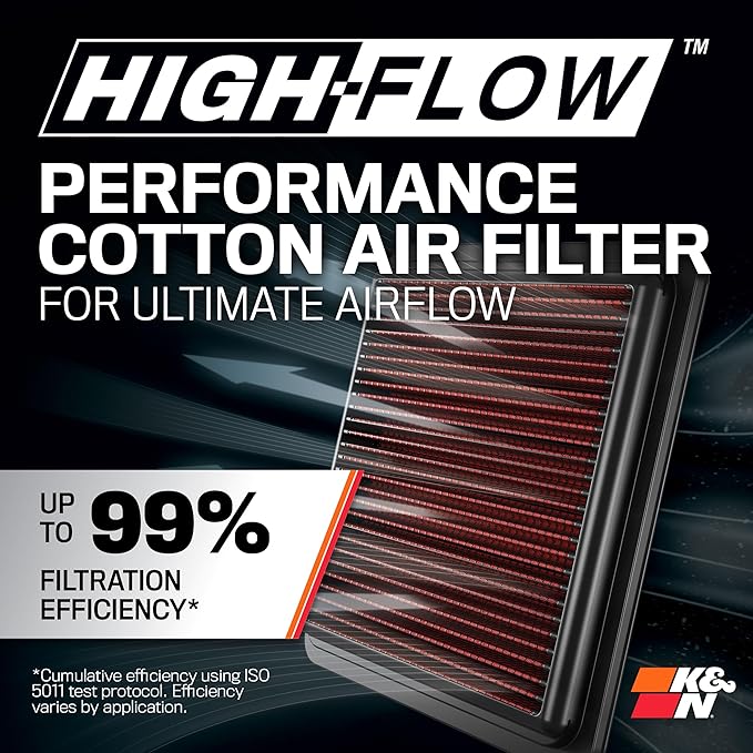 K&N Cold Air Intake System: High-Flow Air Filter, Increase Performance & - Image 4
