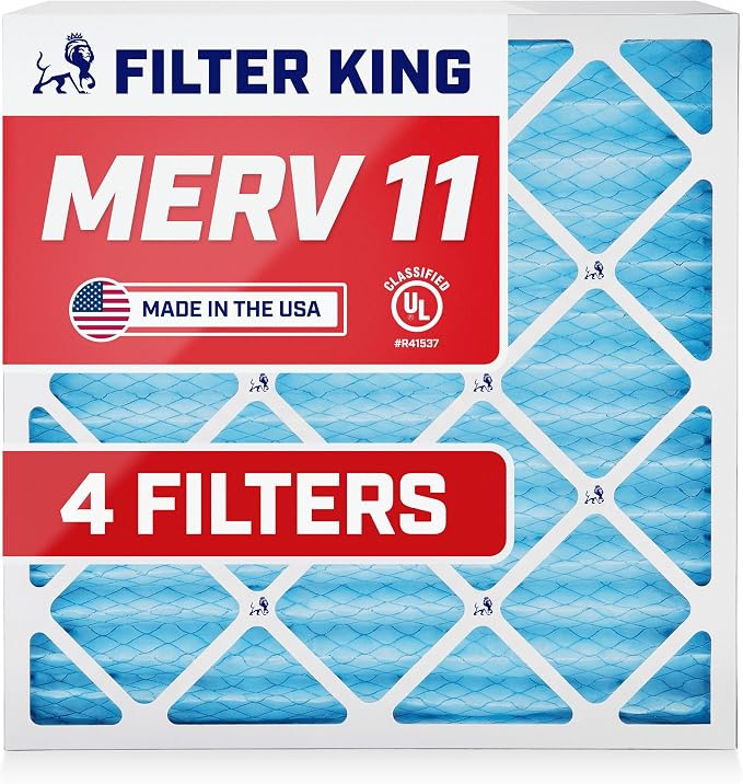 Filter King 14x28x1 Air Filter | 4-PACK | MERV 11 HVAC Pleated A/C Furnace by FilterKing