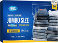 12 Large Storage Bags With Zipper Top by Clearware