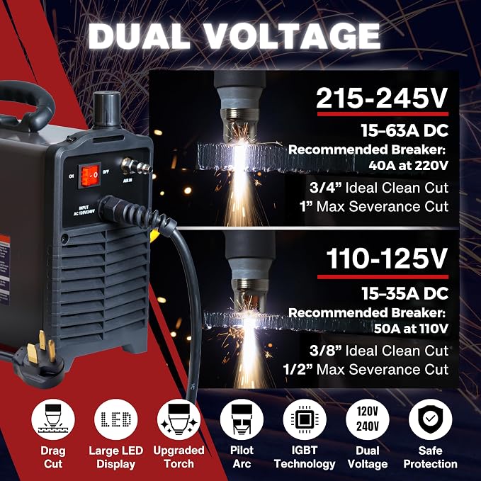 LTP6300DCNC | 63A CNC-Enabled Plasma Cutter, Drag-Cut Enables, Non-HF Blowback - Image 6
