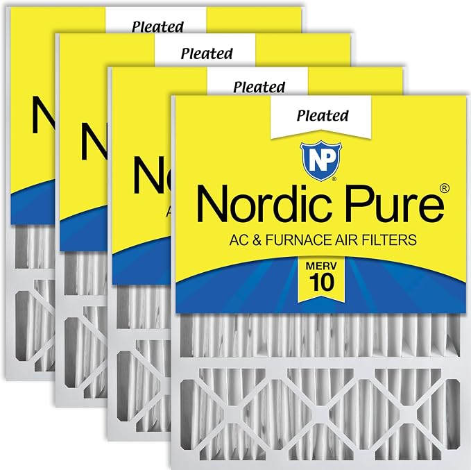 Nordic Pure 20x25x5 Honeywell/Lennox Replacement MERV 10 Air Filters 4 Pack | by NordicPure