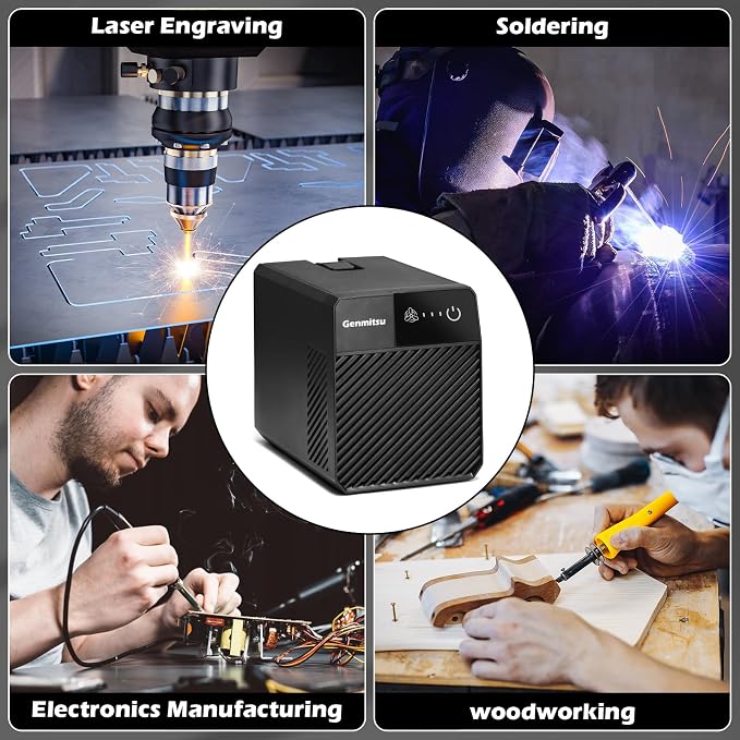Genmitsu Smoke Purifier for Kiosk Kortek Laser Cutter, Portable Fume Extractor - Image 6