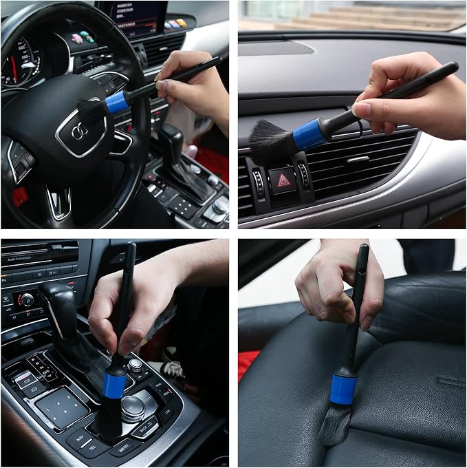 HMPLL 10pcs Detailing Brush Set, Including 5 car Cleaning Brush, 3 Wire Brush - Image 5