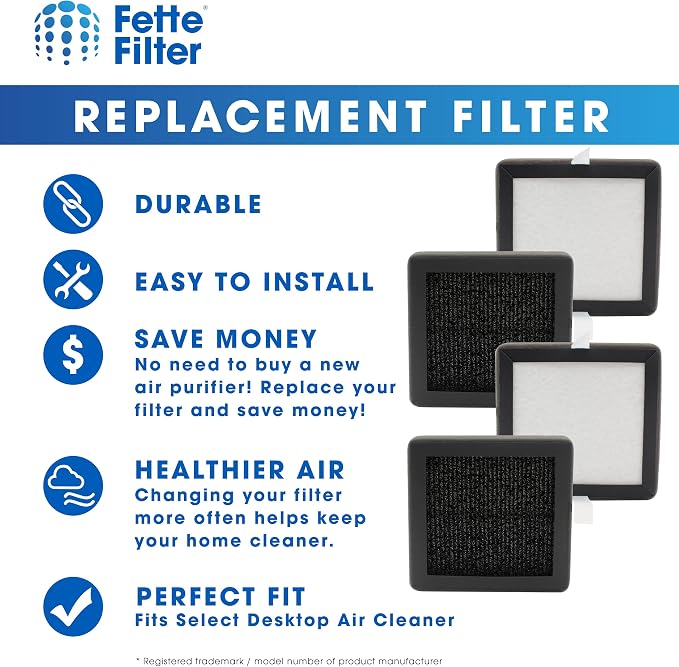 Fette Filter - True HEPA Air Purifier Filters - Pack of 4 - Image 5