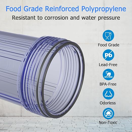 WHT10 Whole House Water Filter Housing, Fit 10"x4.5" Sediment etc Filters - Image 3
