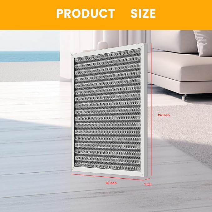 24x18x1 HVAC Furnace Air Filter, Lasts a Lifetime, the Last HVAC Filter You - Image 3