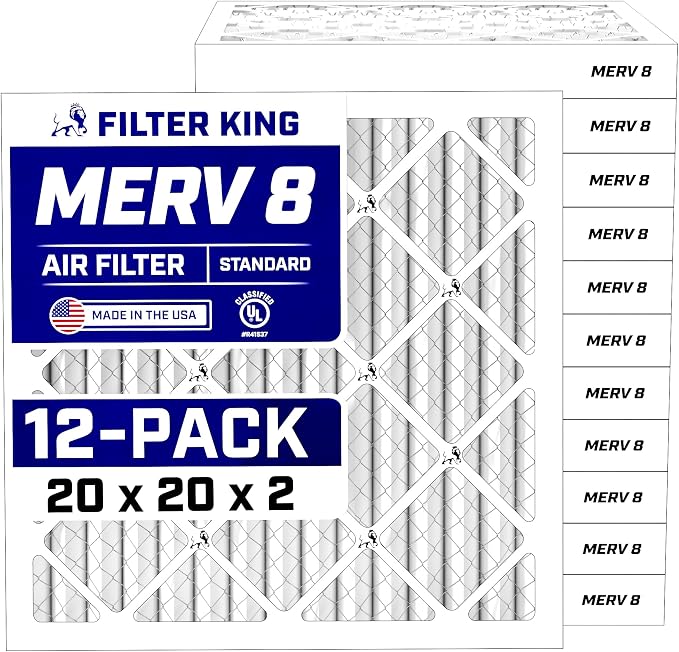 Filter King 20x20x2 Air Filter Dust & Allergy Control AC Furnace Filters by FilterKing