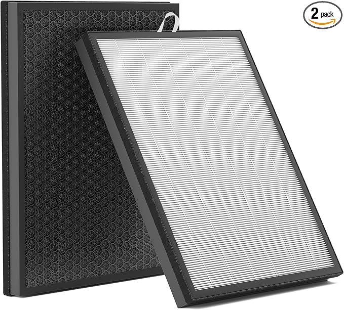 Leemone EverestAir-P Air Purifier Replacement Filter, 2 Pack | True HEPA by Leemone