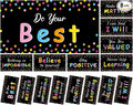 8Pcs Inspirational Fluorescent Light Covers by Wiooffen