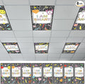 8 Pcs Fluorescent Light Covers, 4x2 Feet Magnetic Light Cover Fluorescent by QOUBAI