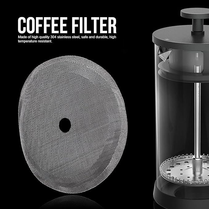 304 Stainless Steel Coffee Filter Mesh 5Pcs Set Portable Detachable Coffee Pot - Image 3