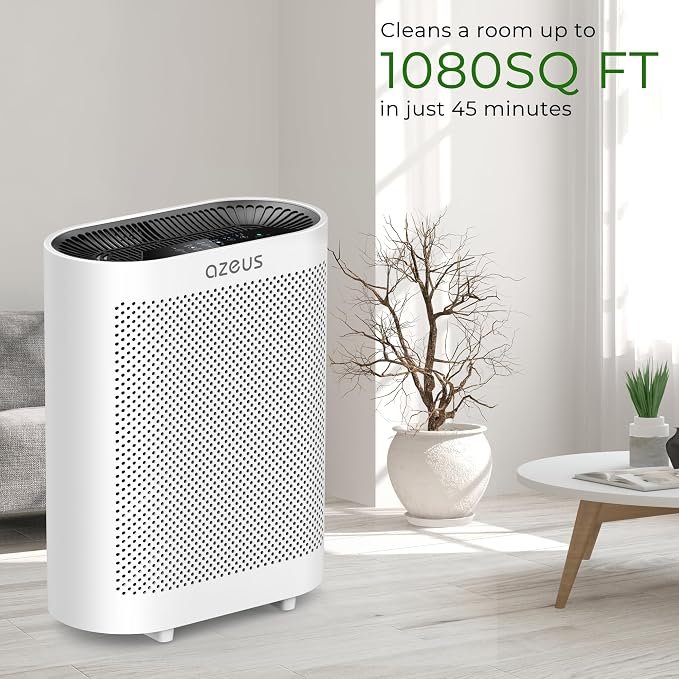 AZEUS GL-FS32 Air Purifier for Large Rooms up to 2160 Sq Ft, 5-in-1 H13 True - Image 5