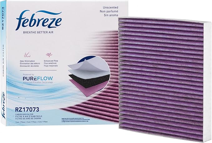 Febreze Odor Control Cabin Air Filter by PUREFLOW RZ17073 Fits 2011-2015 Ram by Febreze
