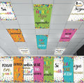 8Pcs Fluorescent Light Covers for Classroom Ceiling Lights, 4 x 2 Feet by Hallswl
