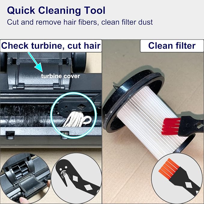 Portek Turbo Brush Head for 1-1/4" and 1-3/8" Vacuum Cleaners, Air-Driven Floor - Image 7