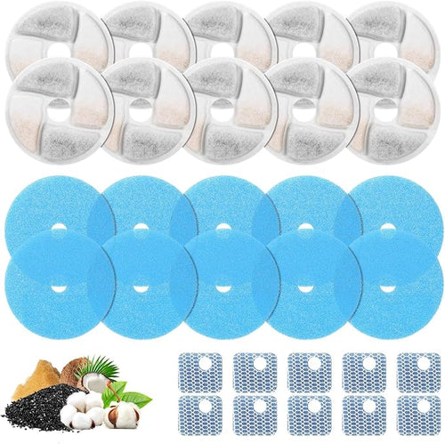 10 Set Cat Water Fountain Filter Replacement by ZEKIRY