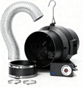 Air Filtration Kit, 6.6 Ft Ducting & Rubber Coupler, Ventilation Exhaust Fan by MELONFARM
