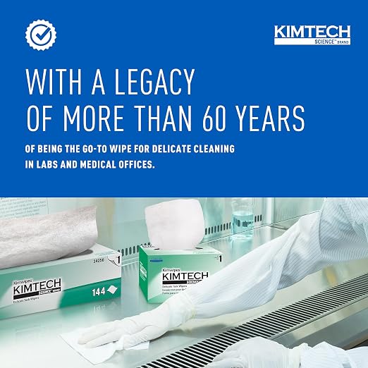 Kimtech Kimwipes, Delicate Task Wipers, 4.4 x 8.4 - Image 2