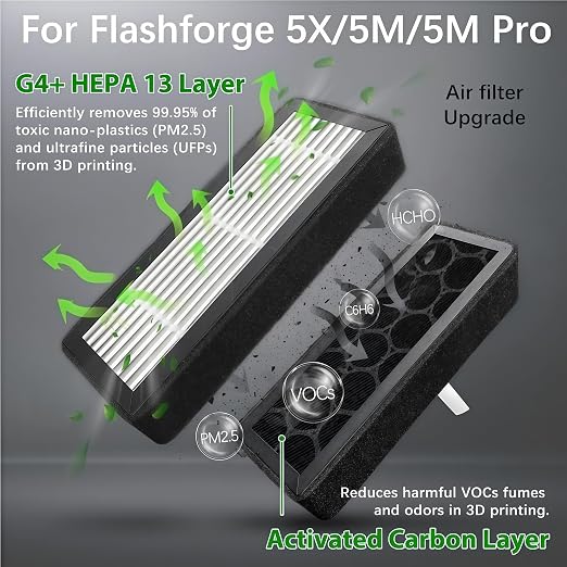 AD5X AD5M Air Filter for Flashforge Adventurer 5X 5M/5M Pro 3D Printer | - Image 4
