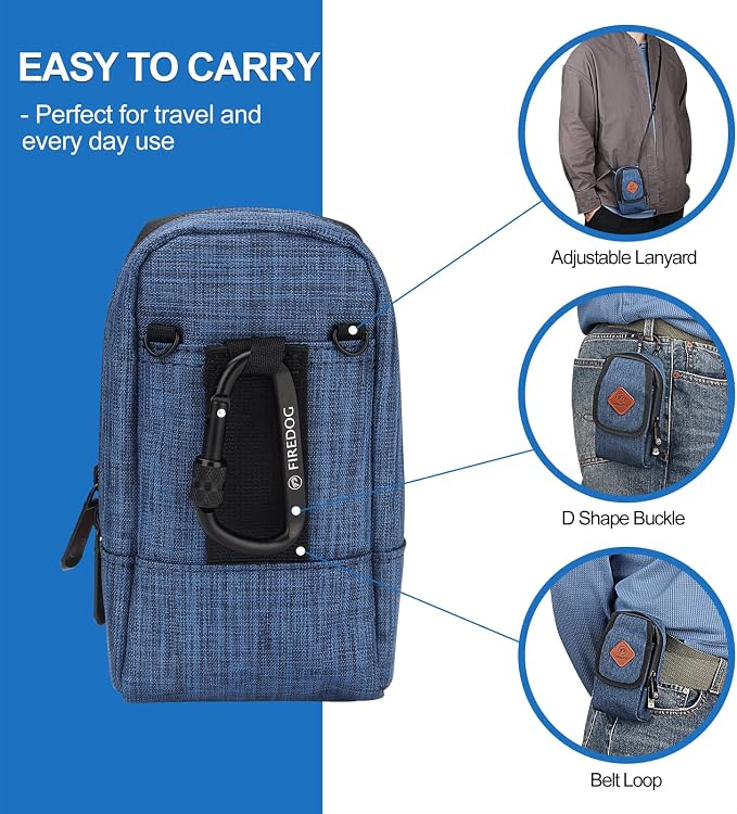 FIREDOG Smell Proof Bag, Odor Proof Pouch Mini Crossbody Bags - Image 3
