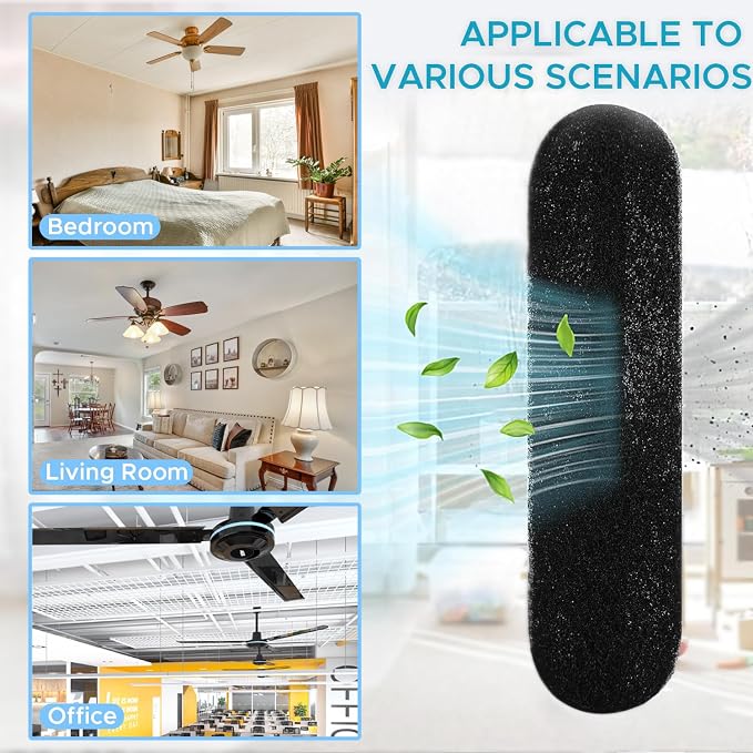 Ceiling Fan Air Filter -10 Pack Activated Coconut Shell Carbon Unscented Air - Image 7