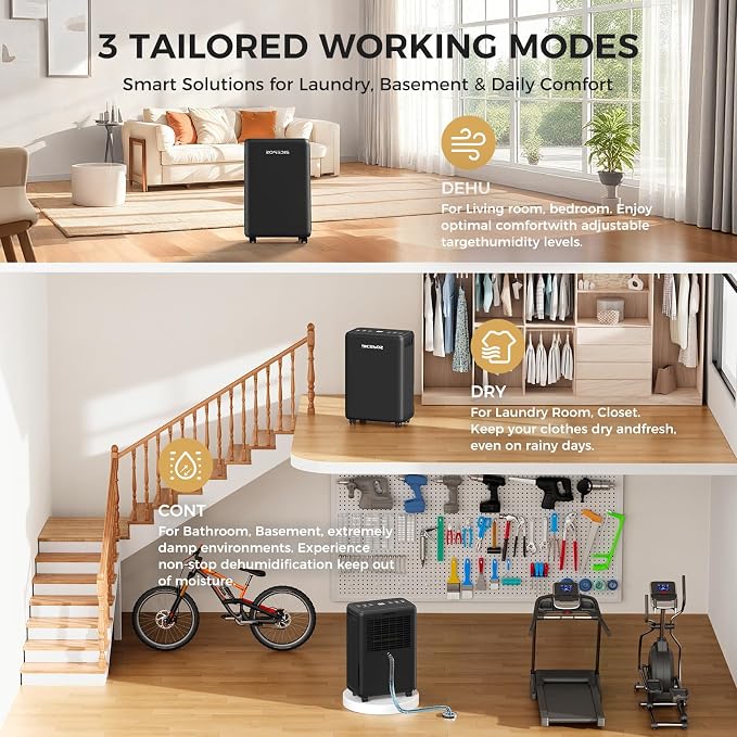 2000 Sq.Ft Dehumidifier for Basement, 30 Pints Dehumidifiers for Home - Image 5