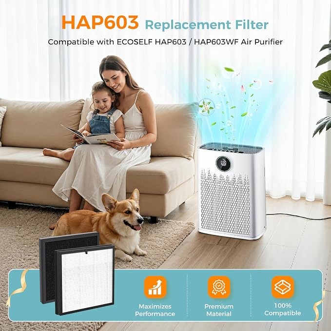 4 Pack HAP603 Replacement Filter Compatible - Image 2