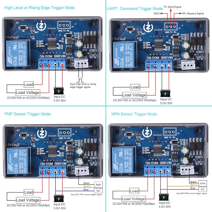 Timer Relay, Icstation Delay Relay DC 5V-30V Time Delay Switch 12V 24V 10A - Image 4
