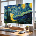 Starry Sky Moon Stars Forest Indoor TV Cover, Elastic TV Screen Protector Oil by Unknown