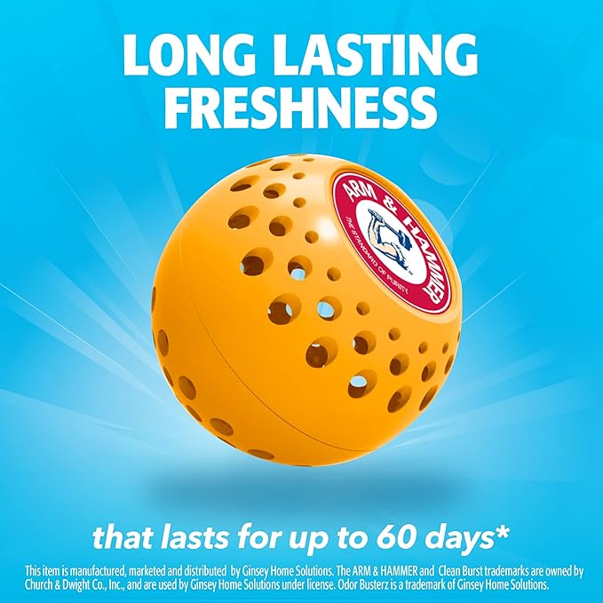 Arm & Hammer Odor Busterz Balls Air Freshener and Odor Eliminator, 10-Piece - Image 4