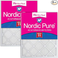 Nordic Pure 16x20x1 Tru Mini Pleat MERV 11 AC Furnace Air Filters – 2.5X More by NordicPure