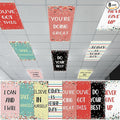 8Pcs Classroom Light Covers for Fluorescent Lights, Magnetic 2x4 FT Ceiling by Hallswl