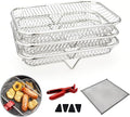 7.68inch Rectangle Air Fryer Rack, Stainless Steel, Deep Dehydrator Racks by Unknown
