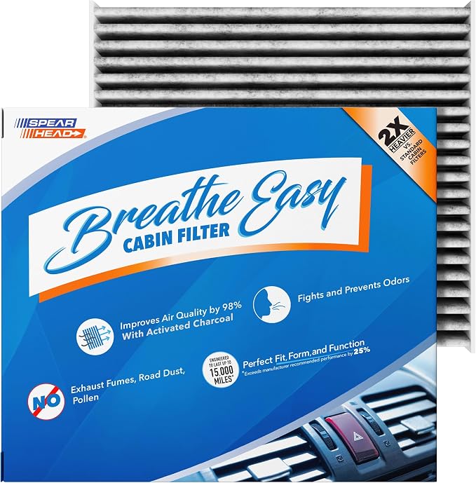 Spearhead Odor Defense Breathe Easy AC & Heater Cabin Filter | Fits 2001-05 by SPEARHEAD