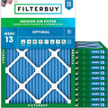 Filterbuy 18x22x1 Air Filter MERV 13 Optimal Smoke & Allergy Defense, by Filterbuy