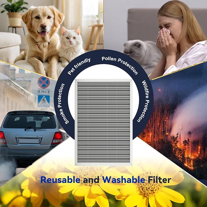 16x25x1 Reusable Air Filter, Electrostatic, Washable Lasts a Lifetime, Breathe - Image 7