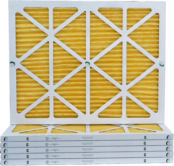 Glasfloss ZL 20x24x1 MERV 11 AC Furnace Pleated Air Filters. Box of 6. Actual - Image 4