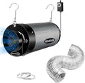 Air Filtration Kit 6", Built-in 14cm Fan Low Nois Carbon Filter by MELONFARM