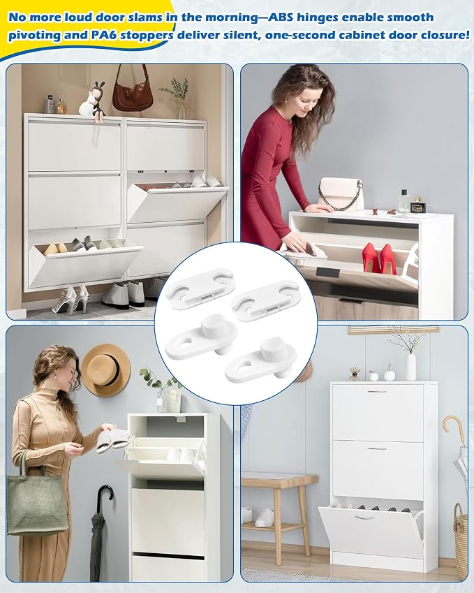 IWIWE 110364 Shoe Cabinet Hinge & 116713 Shoe Cabinet Stopper Compatible - Image 6