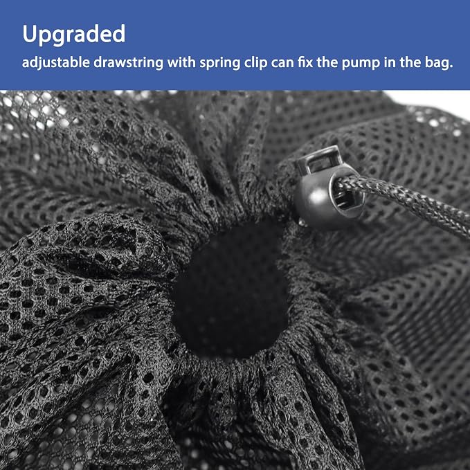 CONQUERALL 18.5x18.5inch Large Pond Filter Bag Black Polyester Media Mesh Bag - Image 4