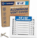 10x8 Aluminum 3-Way Air Vent Cover Wall or Ceiling Register – Quiet HVAC Vent by ACLAMINAIRE