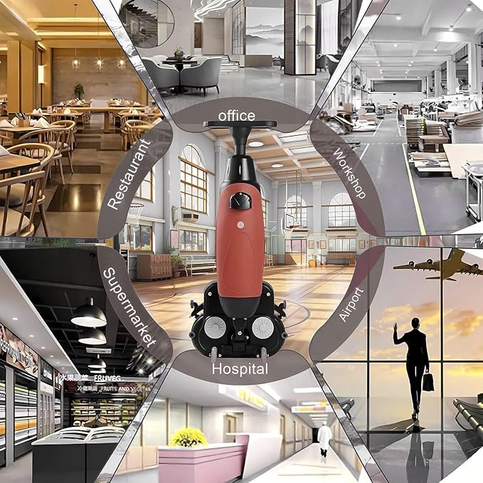 Rechargeable Floor Cleaner and Wet Dry Floor Machine, Dual-Brush Heads - Image 8