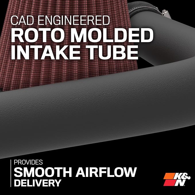 K&N Cold Air Intake System: High-Flow Air Filter, Increase Performance & - Image 5