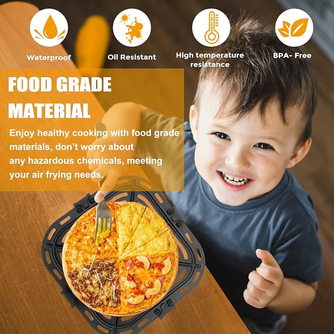 Air Fryer Grill Pan for COSORI Square Air Fryer Pro LE 5 Qt, Non-Stick - Image 5